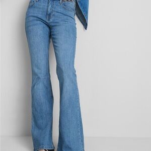 Primark Rita Ora Mid-Rise Blue Flared Jeans
